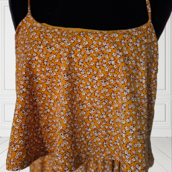 Lush Yellow Floral Dress - Picture 3 of 5